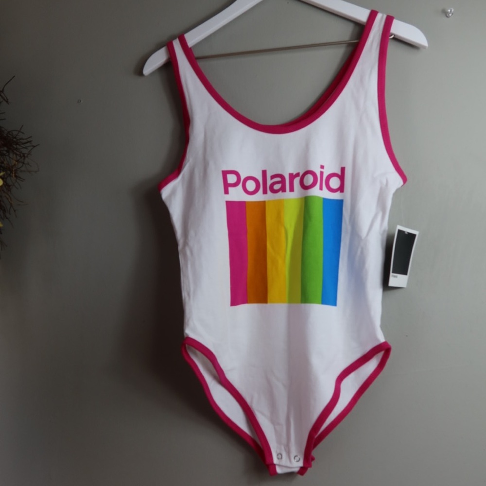Polaroid Bodysuit Rainbow